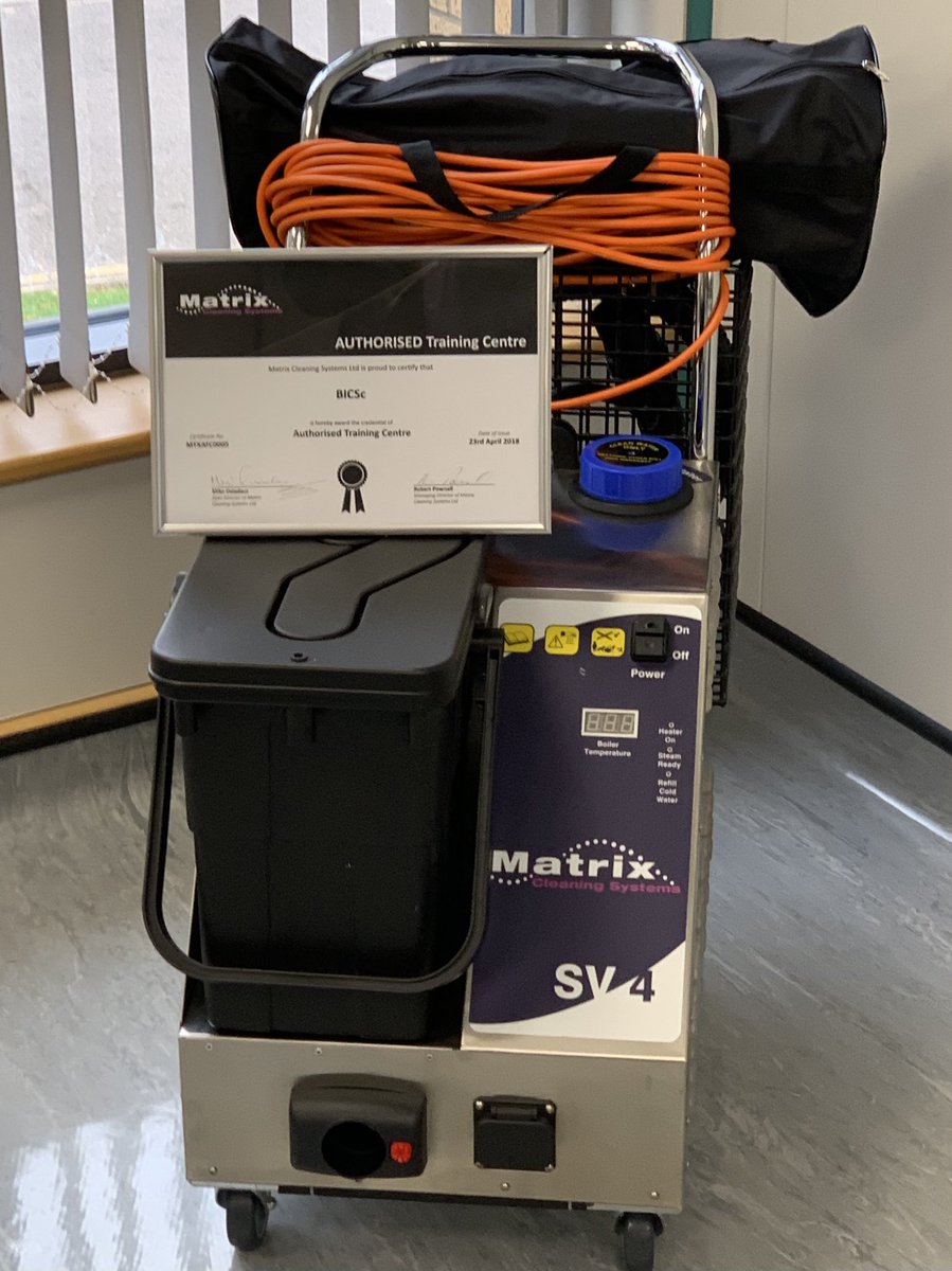 MatrixCleaningS's tweet photo. Matrix we’re delighted to deliver training to new members of staff at BICS yesterday. Education of Steam delivered by Matrix Cleaning Systems. https://t.co/3LRw5PpazB