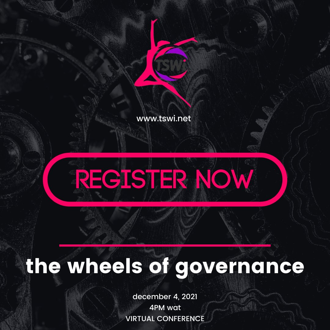 TSWi_official's tweet photo. Yeas!!!

Registration is open and will last for only 3 weeks!!!

Do. It. Now.

Early bird gets a gift, link below;

https://t.co/1w9KRrBpmx

#annualconference #2021 #tswi #thewheelsofgovernance #womenwholead #womenwhorule https://t.co/2c5OMiwa9w