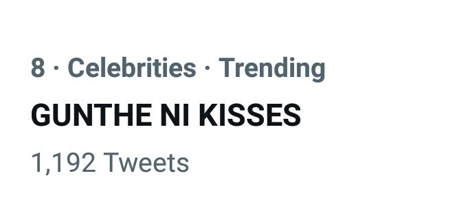 Wow!  Trending agad!  Now at eighth spot!

<a href="/KissesDelavin/">Kisses Delavin</a>

GUNTHE NI KISSES
#KissesDelavin