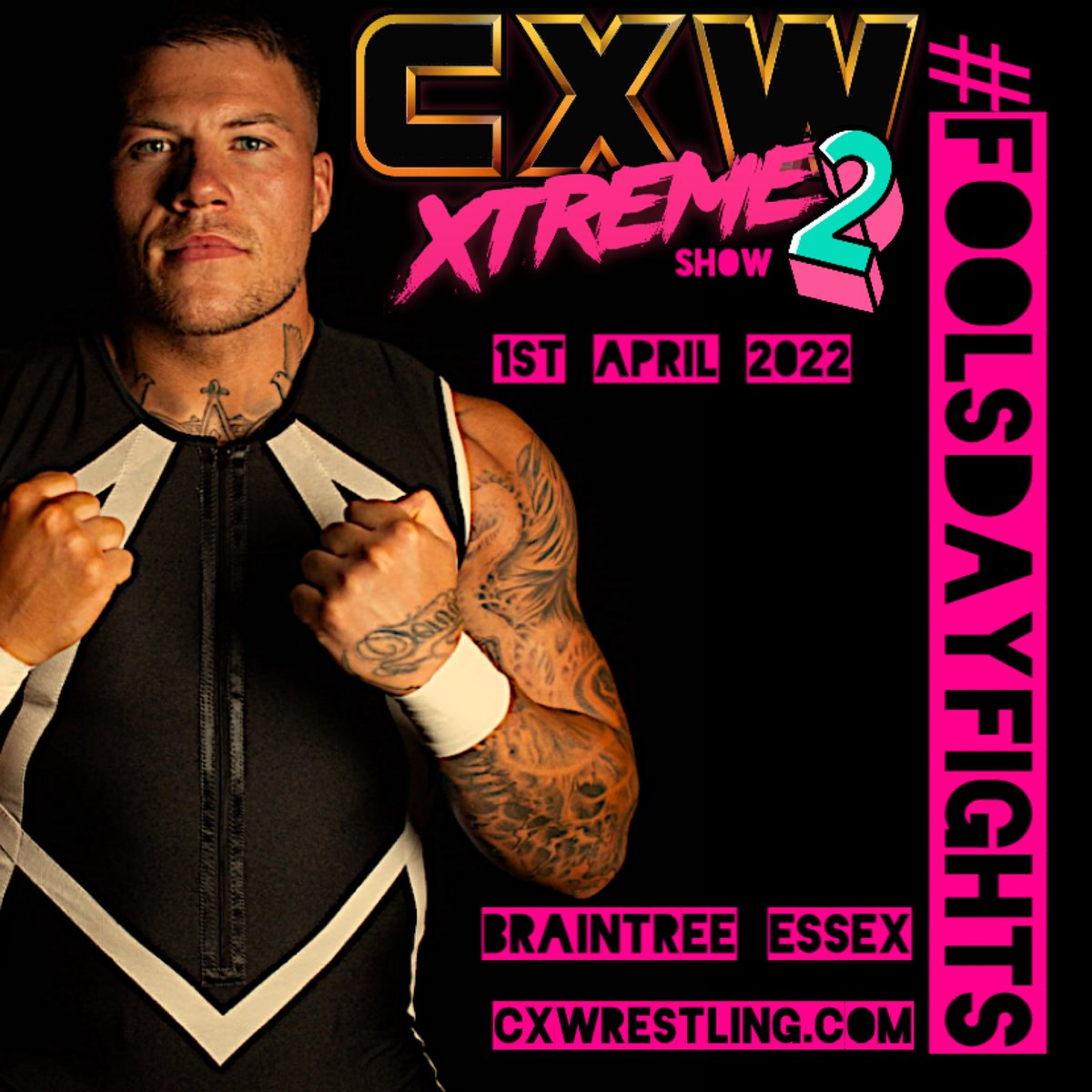 CXWrestling's tweet image. We saw the debut of Brett Semtex at #SuperShowOne and our next event sees Semtex back at CXW to fulfil is undoubted potential against Britain’s best athletes in today’s squared circle! 
Jacked, primed and ready to go, who’s  on Semtex’s list of victims? #prowrestling