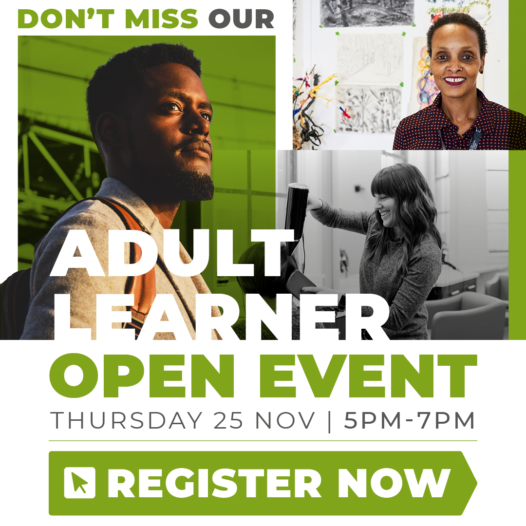TheMcrCollege's tweet photo. We offer adult and professional courses in a huge range of subject areas. Embrace a new hobby, learn new skills or gain a qualification to boost your earning potential!

Just attend our Adult Open Event

Thursday 25 November | 5 – 7pm 

Register now: https://t.co/09UQkOsrJu https://t.co/CQPRa69uYq