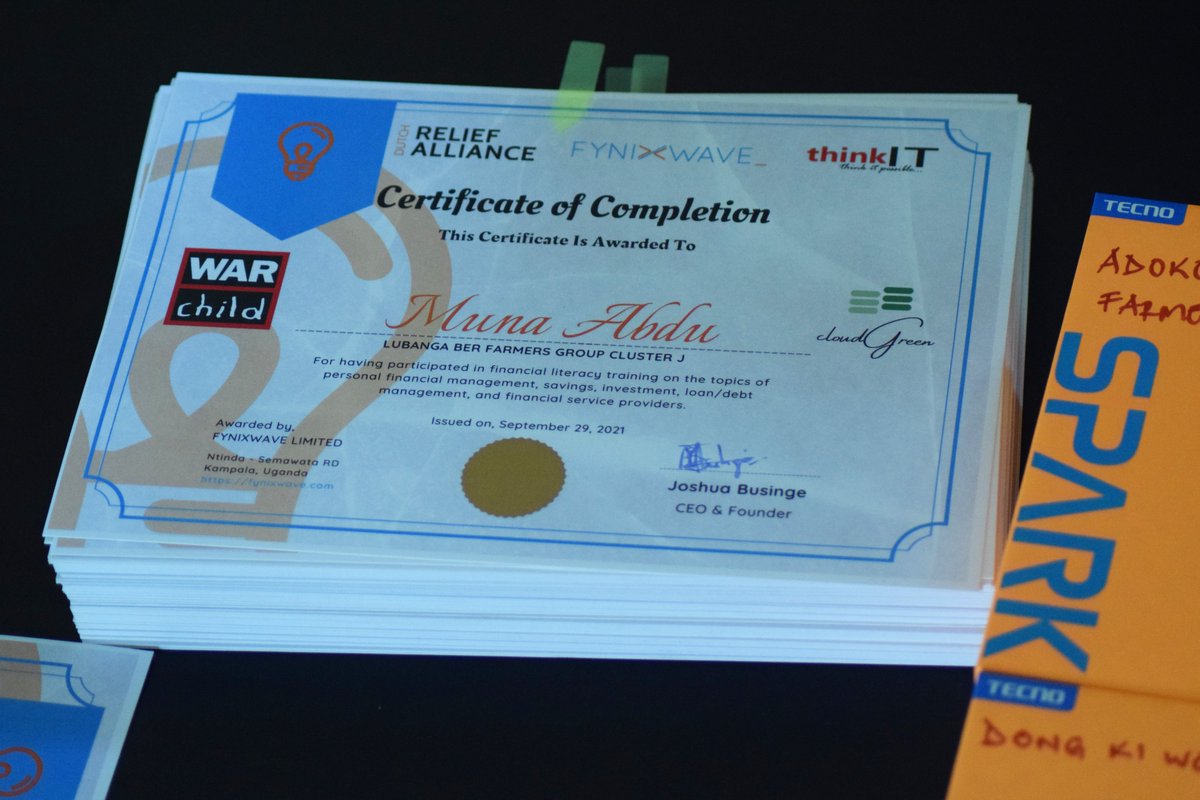 We also awarded the members of the informal community-saving groups who participated in the financial literacy training and digitization training. #FinancialInclusion