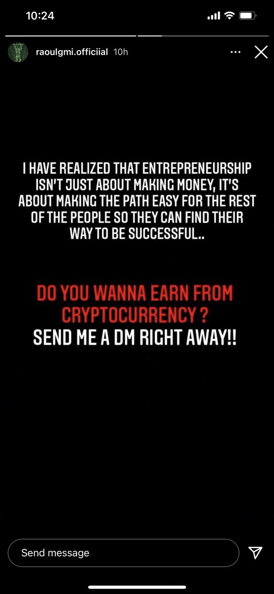 SvenNuum's tweet photo. @RaoulGMI you might not be aware of this, but there is a fake Instagram account with your name. https://t.co/V4ma4eVPRh