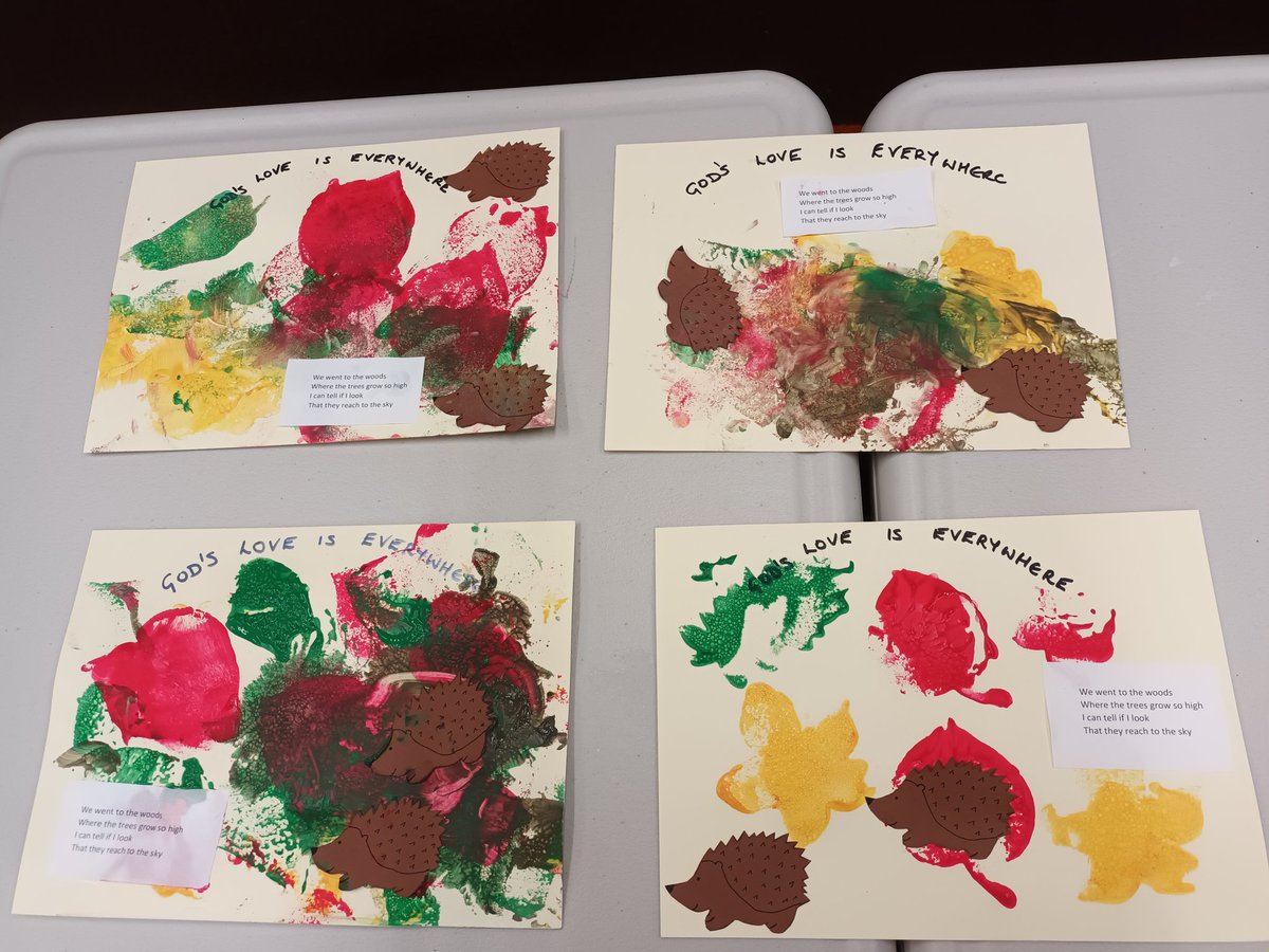 WynneAngela's tweet photo. Fabulous artwork from our budding artists at Wiggle Worship Tots praise at St Katharine's. We had a lovely story about a walk in the woods with Teddy Bear, Piglet,Kitten and me. What a great start to the week! #Wriggleworship, #childrenchangingplaces,
#Stkatharinesblackrod https://t.co/T9z60Vqwdm