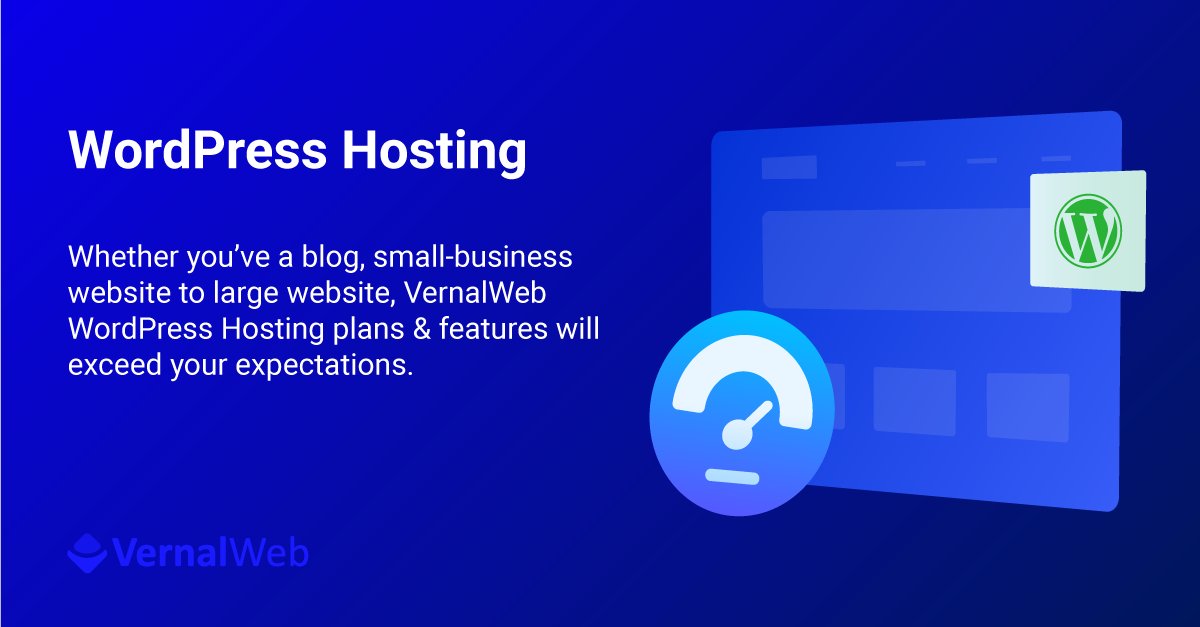 vernalweb's tweet photo. Building a fast mobile optimized website is crucial for your potential customers. Choosing a good hosting can leave you ahead of this plan. Take managed, optimized & secure WordPress Hosting for your website.➡️
https://t.co/h2h7phBM3O
#vernalweb #wordpresshosting #wordpress https://t.co/PgHUEn5iOa