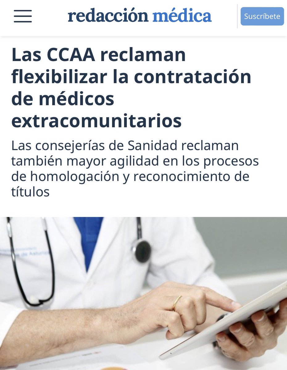 Está claro que el objetivo prioritario no es mejorar las condiciones y la estabilidad, sino encontrar a gente que acepte la precariedad. ¿Así vamos a afrontar la “nueva normalidad”? <a href="/CESM_CV/">SindicatoMedico_CESM-CV</a> <a href="/cesm_sindicatos/">CESM</a> <a href="/TomasCoboCastro/">Tomás Cobo Castro</a> <a href="/TomasToranzo1/">Tomas Toranzo Cepeda</a> <a href="/DrMiguelLazaro/">Miguel Lázaro</a> <a href="/vicentematas/">Vicente Matas</a> @tki_ojo
