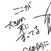 指摘されて改めて自覚しましたが

ここ数日の落書きの『な』を集めてこの酷さよ 
