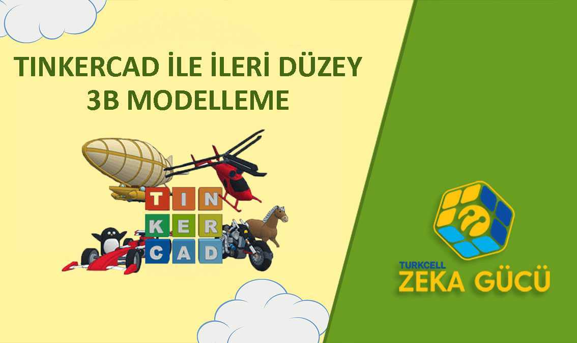 Zeka Gücü Eğitim Platformu'muza yepyeni bir eğitim daha eklendi! Tinkercad ile İleri Düzey 3B Modelleme eğitimine göz atmak için zekaguculms.turkcell.com.tr adresini ziyaret etmeyi unutmayın.🤩