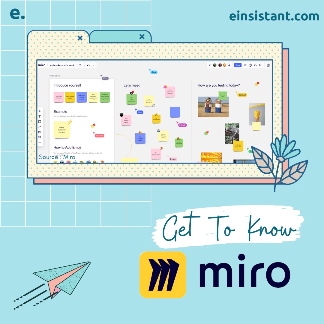 einsistant's tweet image. Siapa yang brainstormingnya masih pakai Google Docs? 

Wah itu udah ketinggalan zaman! Mending pake Miro deh.

Di Miro, kamu bisa brainstorming dengan lebih mudah memakai fitur sticky notes, real time lagi! Jadi bisa collaborate deh 😝

Buat kamu yang belum tau Miro, yuk cek!