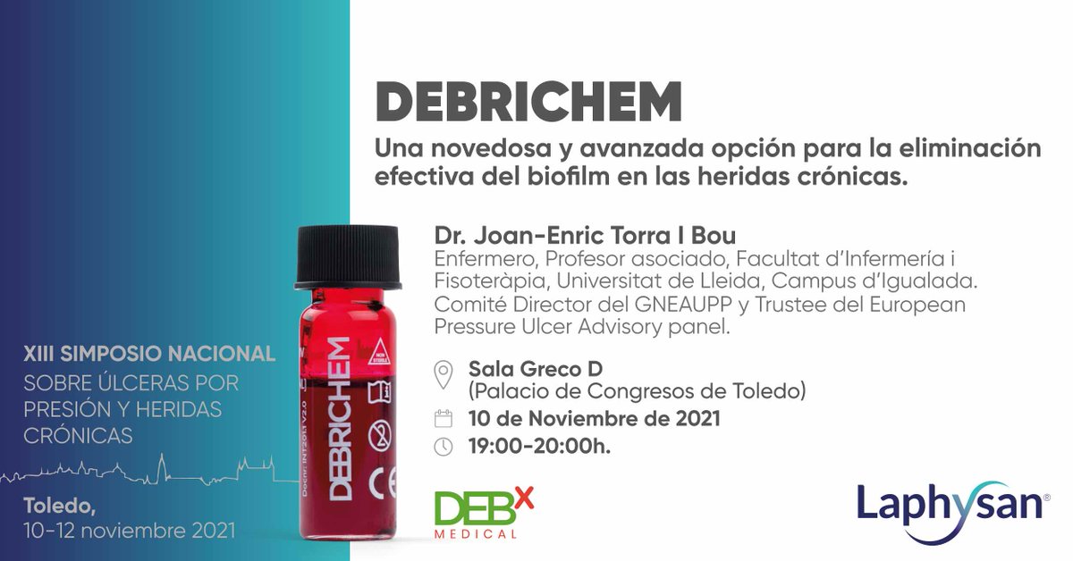 PUyHeridas's tweet photo. ¡¡Nos vemos en 24 horas¡¡
¡¡A la tercera va la vencida¡¡ @GNEAUPP
#biofilm #debrichem #debx #laphysan #joanenrictorra https://t.co/86LfGW4FeS