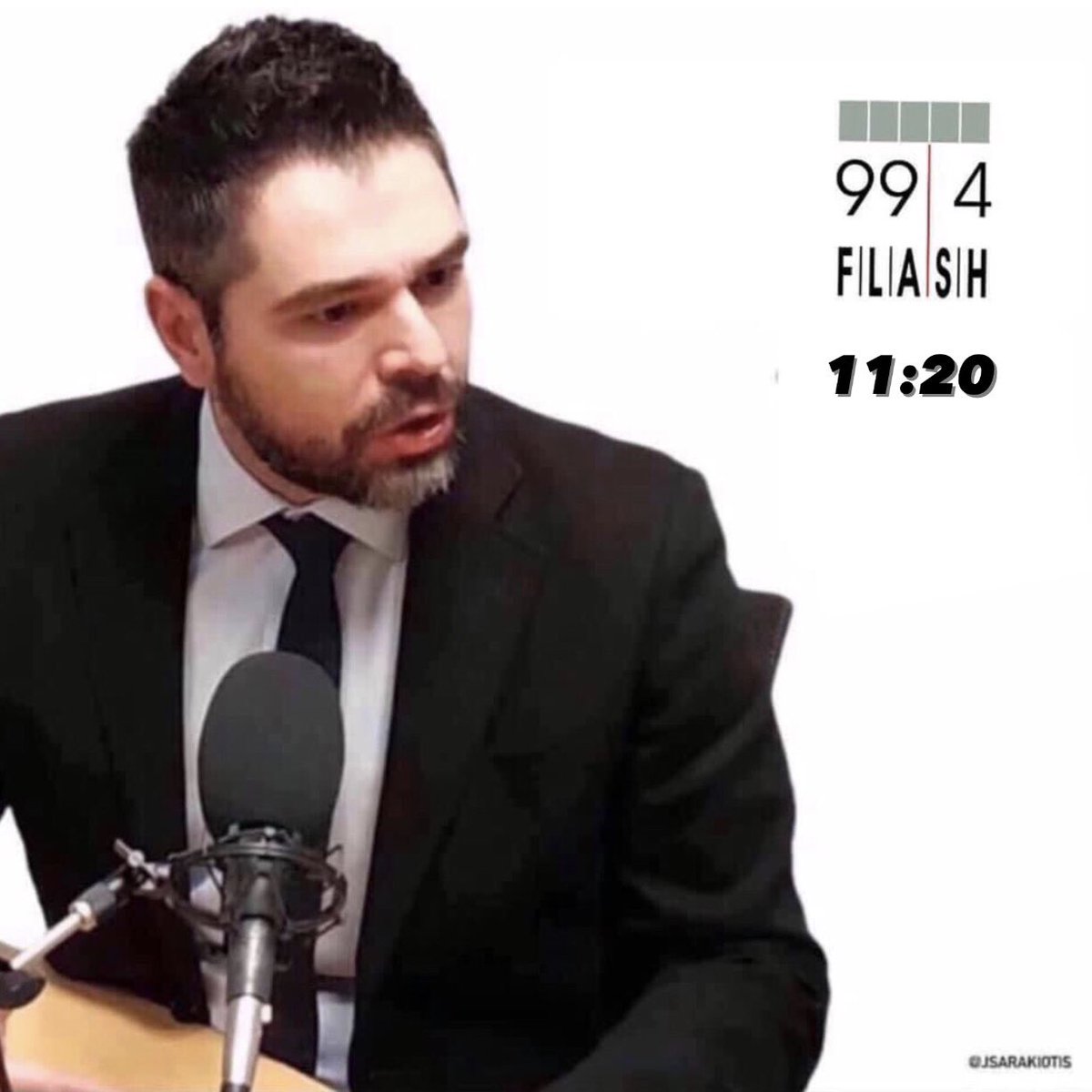 JSarakiotis's tweet photo. 🎙Τώρα ζωντανά από τη συχνότητα του ραδιοφωνικού σταθμού @FlashRadio994.
🔴LIVE ➭ https://t.co/NtYUP5NuGj
.
#jsarakiotis #ΣΥΡΙΖΑ #flashradio #συνέντευξη https://t.co/mxBU6X4fP3