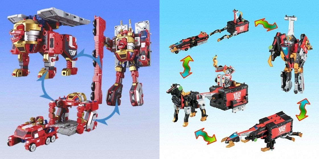 ビクトリーレオンとムゲンヘラクレスのオリジナルムゲン合体ロボ。その
