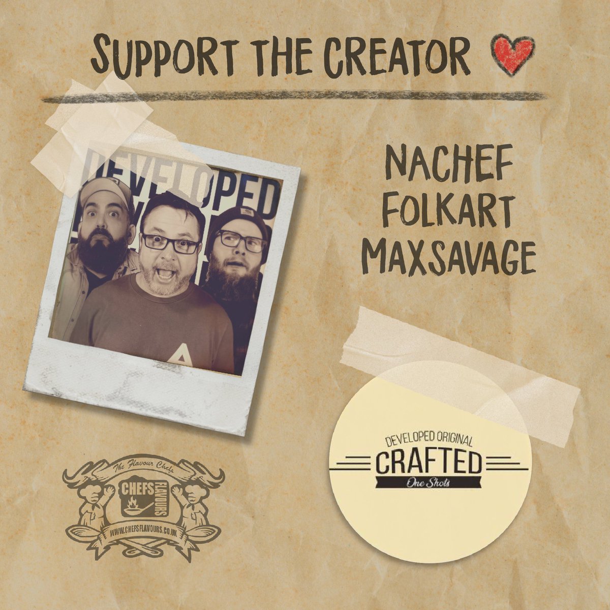 Support the Creator: Developed!

chefsflavours.co.uk/collections/su…

‘CREATORLOVE10’ will give you 10% off. 

#chefsflavours  #developeddiy  #vape  #diyeliquid  #vapejuice  #vapelife  #oneshots