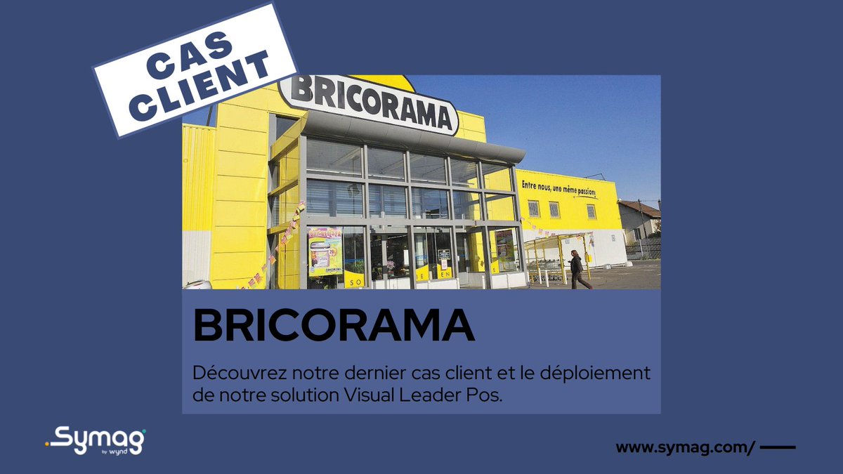 Partez à la découverte du cas Bricorama au travers de notre cas client et le déploiement de notre solution #dencaissement #VisualLeaderPos.
Avec Visual Leader Pos, l’encaissement change de dimension 👉 symag.com/actualites/bri…

#Bricorama #Solution #Magasins #VLP #Symag