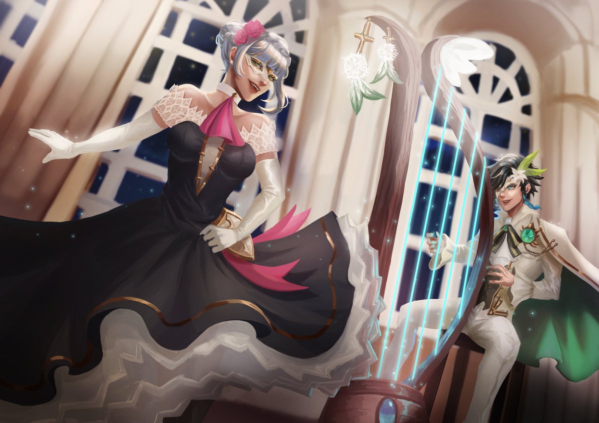 ricaroll_'s tweet photo. This is my piece for @ms_genshinzine feat. #noelle &amp; #venti ! ⭐️💃🎼🕺

Thank you to everyone who has participated in the creation of this zine and my utmost gratitude to people who have bought it! 💖 #原神 #genshinimpact https://t.co/ssbqJkKMla