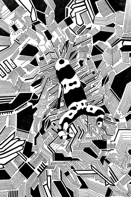 ボールペンで描いたヤドクガエル

#芸術同盟 #絵描きさんと繋がりたい 