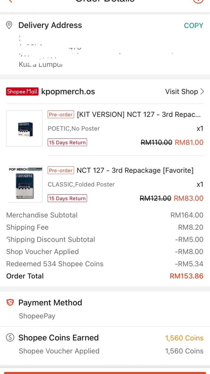 So far this is my best purchased everrrr 😬✌🏻 Thank youuu for the giveaway Shopee

#ShopeeMYxNCT127 #ShopeeMY1111 #ShopeeMYGiveaway