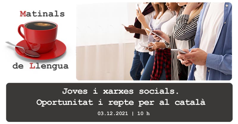 llenguacatalana's tweet photo. Joves i xarxes socials. Oportunitats i reptes per al català

🗣 Matinal de Llengua amb @aflorsmas i @MarinaMassaguer
💻 Sessió presencial i en línia
📆 3 de desembre, 10 h
✅ Inscripcions obertes

https://t.co/9zVzquMRmV https://t.co/eHwkdXuptm