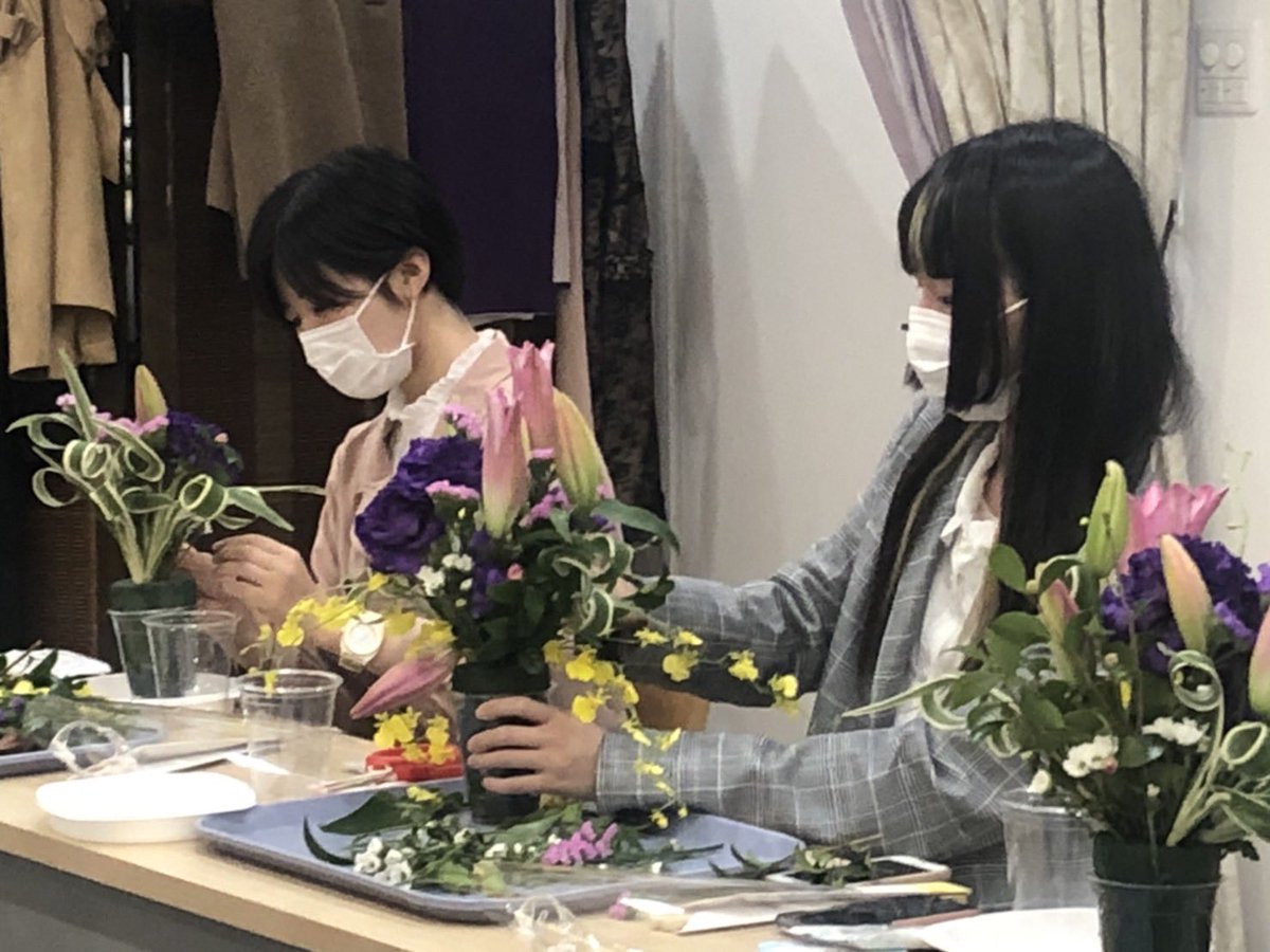 KAIRI_rcc's tweet photo. 生け花、想像以上に楽しかったなぁ(  ˊ꒳ˋ ) ᐝ https://t.co/qsSpu07Cci