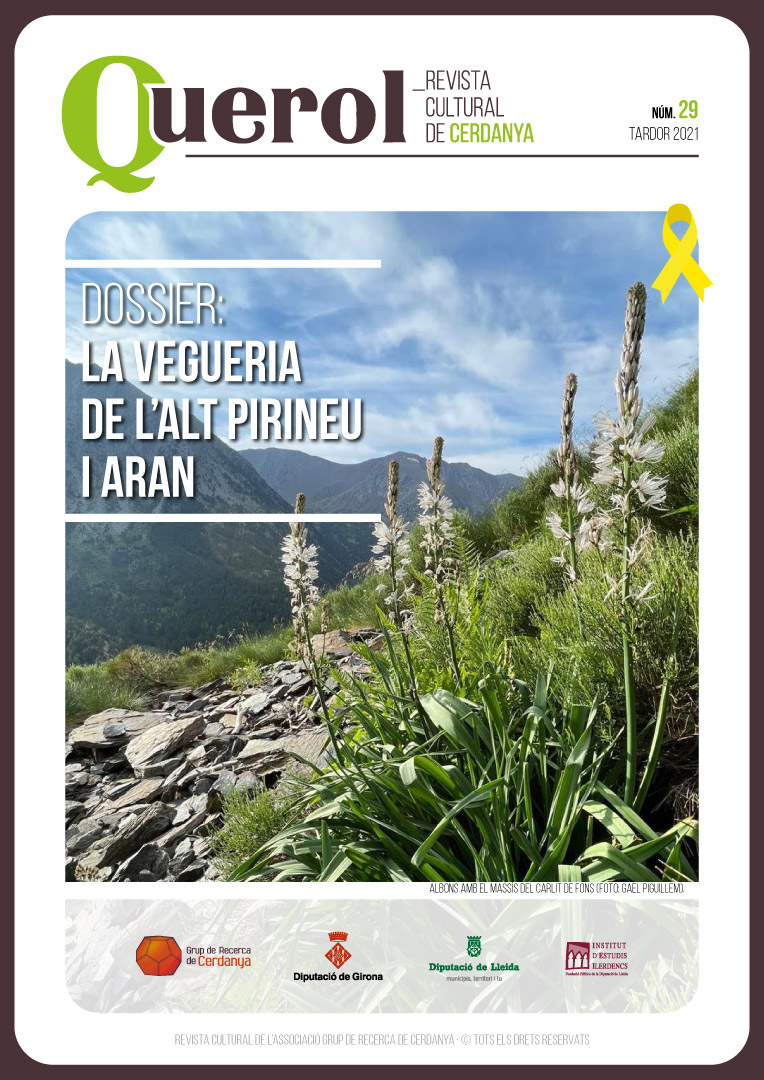 📰 Ja tenim aquí la #revistaQuerol 29 amb un centenar de pàgines plenes de continugt i dossier dedicat a la #vegueria de l'Alt Pirineu i Aran.

📲 Podeu descarregar-la lliurement de la nostra pàgina web: recercacerdanya.org/querol/vint-i-…

😃 Esperem que en gaudiu!
