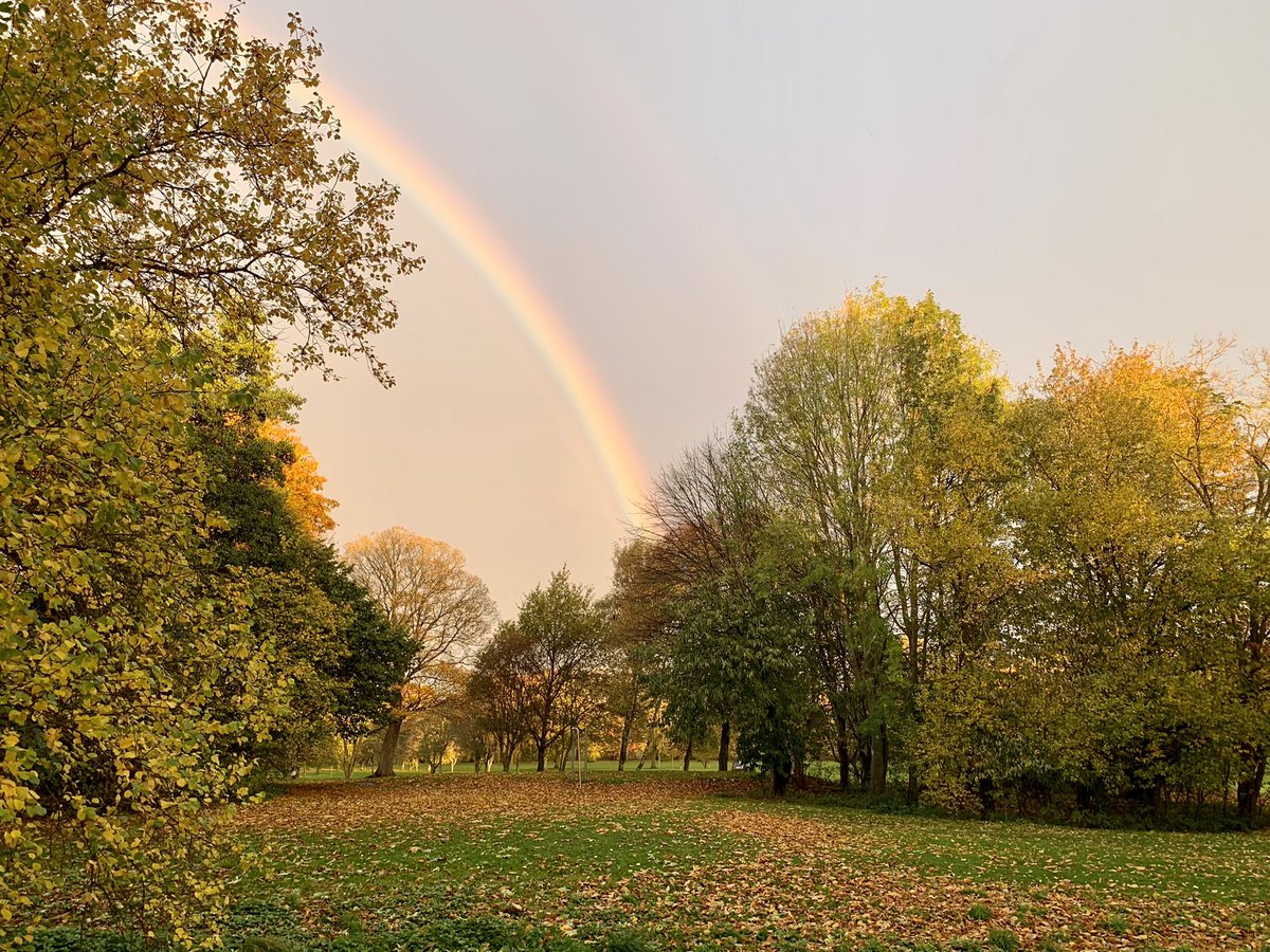 Beautiful rainbow over Tyne Green this morning made the 7am start #morningrun worth it so lucky to live here 🤩❤️🌈