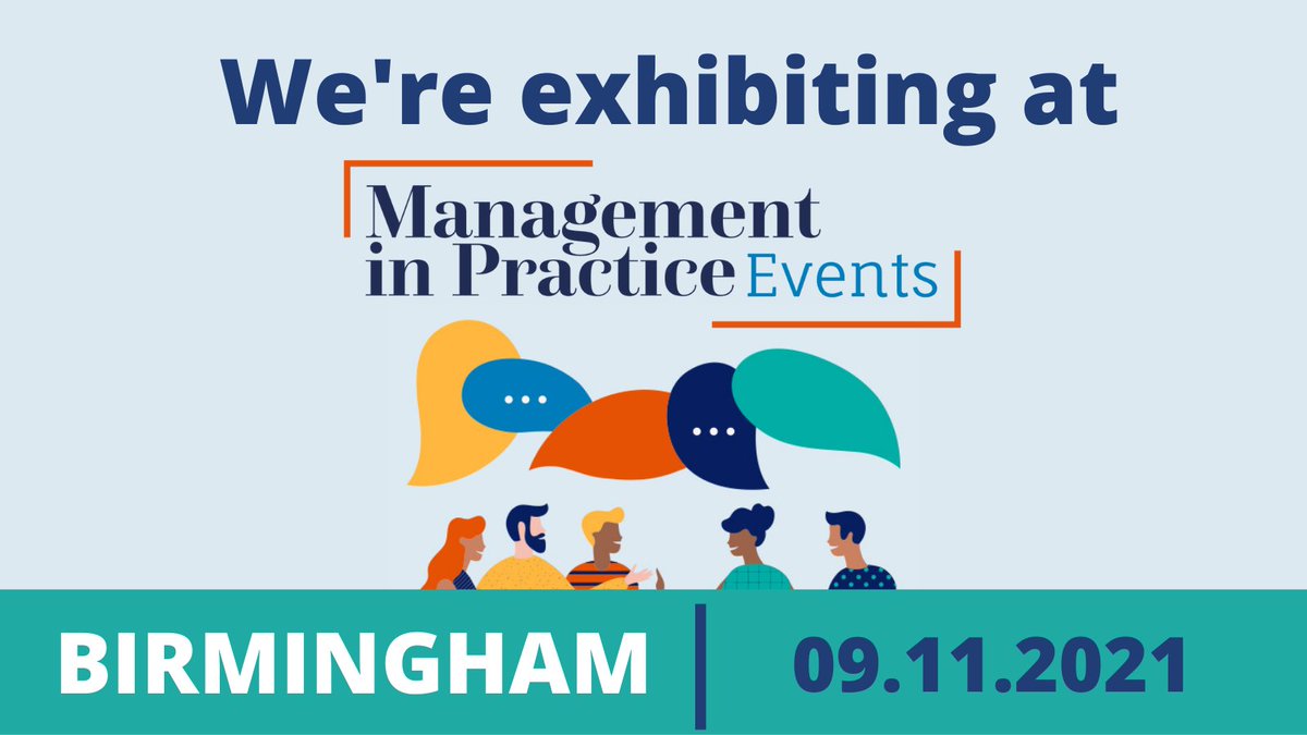 Agilio_PC's tweet image. We&apos;re exhibiting at Management in Practice in Birmingham today!

Join us at stand 27 to meet the team and learn about our latest news and #TeamNet developments.

#managementinpractice