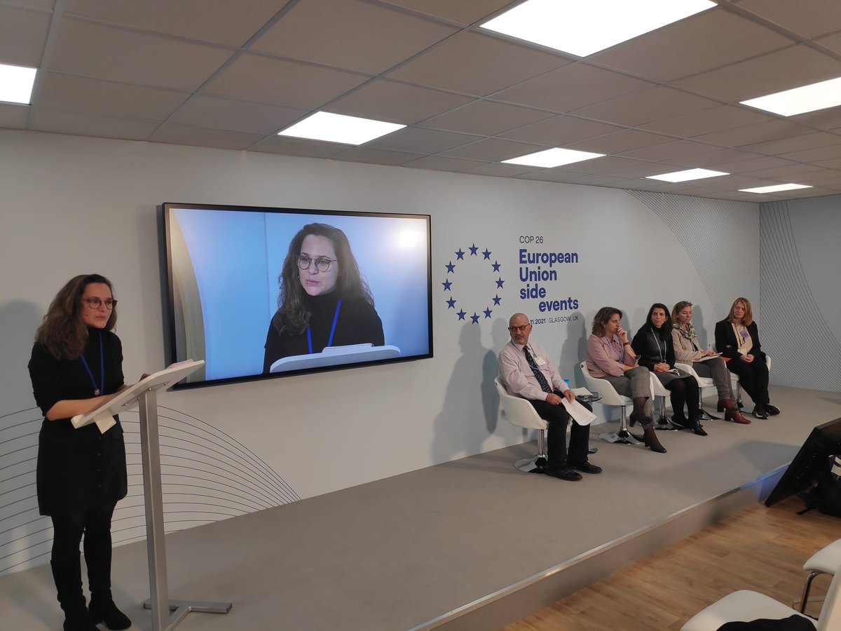ocean_climate's tweet photo. [EVENT #COP26] Let's start the  #EUOceanDay with @LPicourt, who calls for strengthening the institutionalization of the ocean-climate nexus &amp; dialogue @COP26 🌊 #OceanforClimate https://t.co/TNcX8s4JLb