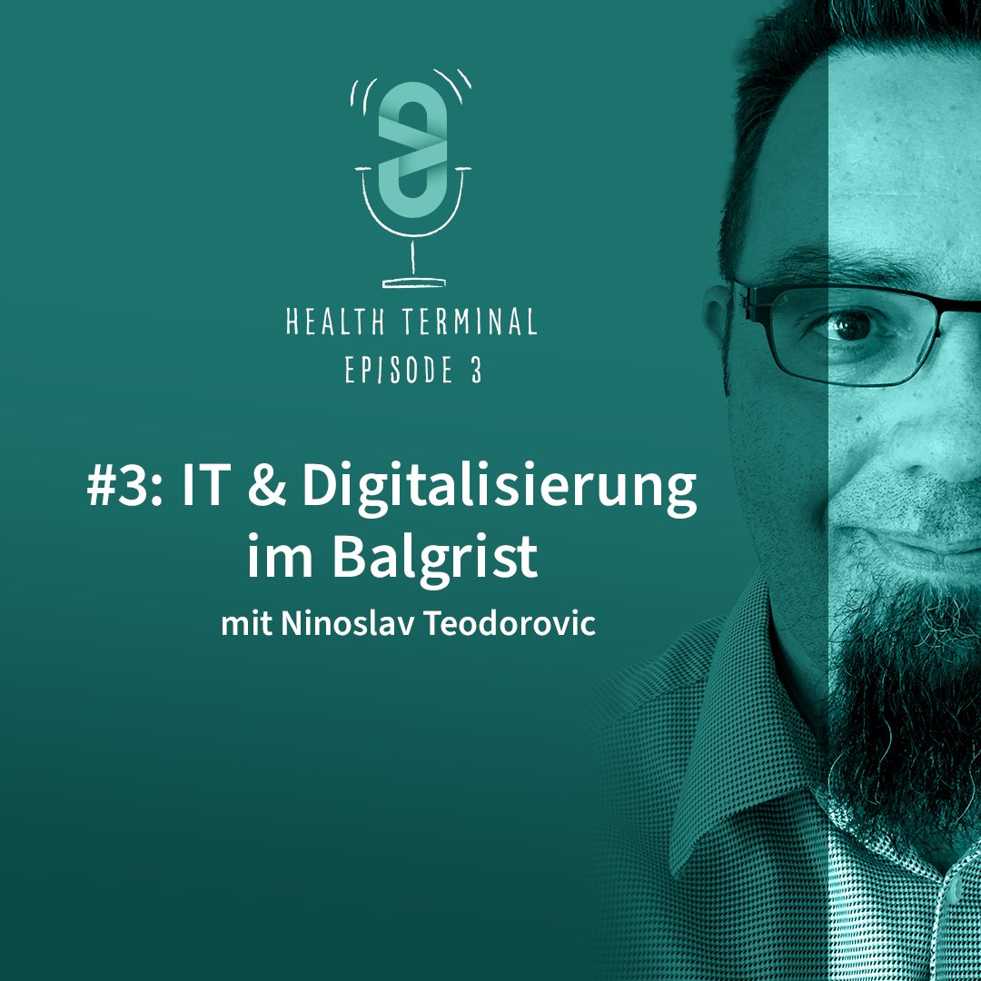 healthinal's tweet photo. Letzten Donnerstag ist die neue health terminal Folge live gegangen! 😃🎉

In dieser Folge haben wir uns mit Ninoslav Teodorovic, CIO der Universitätsklinik @derbalgrist  unterhalten.

Jetzt reinhören auf:
Spotify / Anchor / Apple Podcast / Google Podcast https://t.co/GcpgcBeu6X