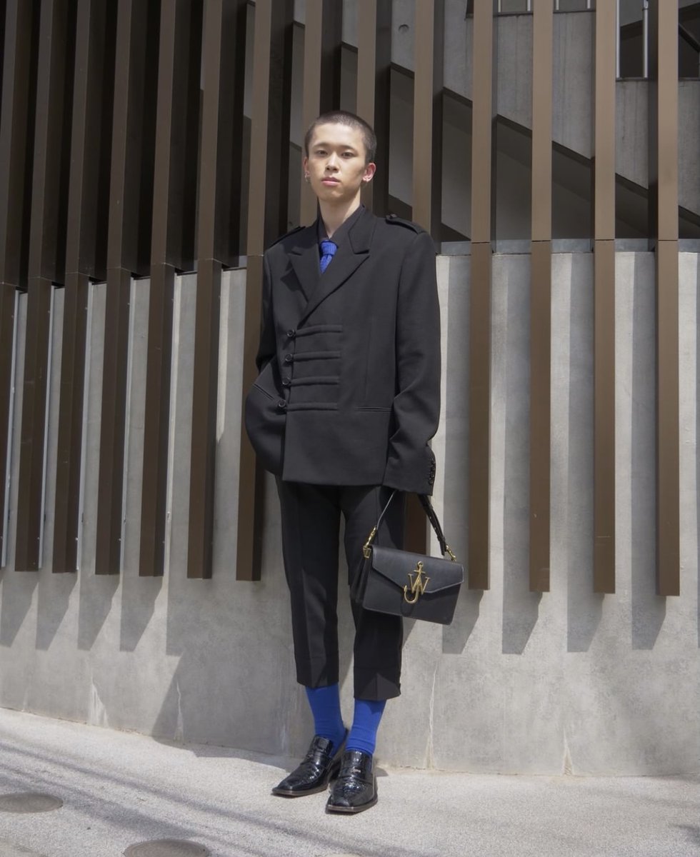 tokyomodesnap's tweet photo. Name: Sho
/
Jacket: #saintlaurent
Inner: #uniqlo
Pants: #louisvuitton
Shoes: #martinerose
Bag: #jwanderson
Ring: #vintage
/
https://t.co/ReW0qCXZgh https://t.co/XW2EwvXxWs