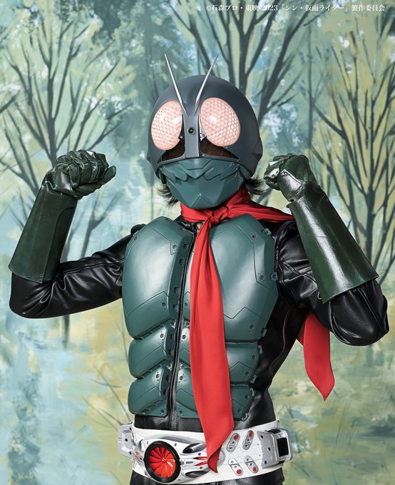 仮面ライダー THE First 全身コスプレマスク1/1 マスク改造ずみ
