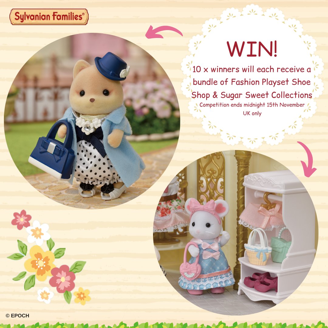 Are you ready for a new Sylvanian Families competition? This adorable bundle will keep fashionistas amused for hours! 

For the chance to #win this #prize, follow the below:
🧵 RT this post
🧵 FOLLOW us
🧵 TAG a friend in the comments

T&amp;Cs available on request.