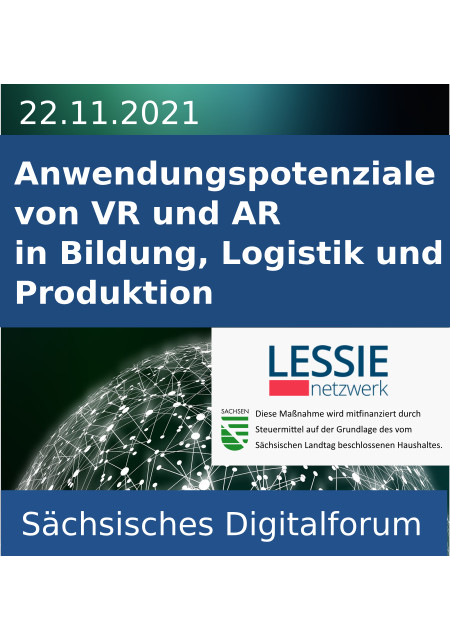 Beim 4. Sächsischen #Digitalforum geht es um die Potenziale von #Virtual und #Augmented Reality
in Bildung, Logistik und Produktion. Jetzt anmelden und dabei sein!