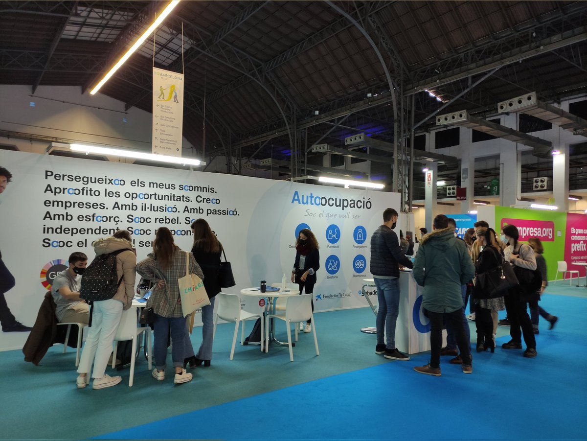 autoocupacio's tweet photo. Estem al @bizbarcelona i al @salocupacio! 👏
Vine al veure'ns als nostres estands i participa en les nostres activitats i tallers!

#BIZBARCELONA21 #bizzcommunity #salocupacio21 https://t.co/ZJOAksoURf