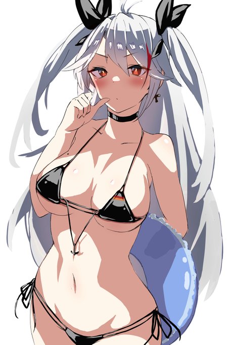 水着プリンツ・オイゲン描きました! 