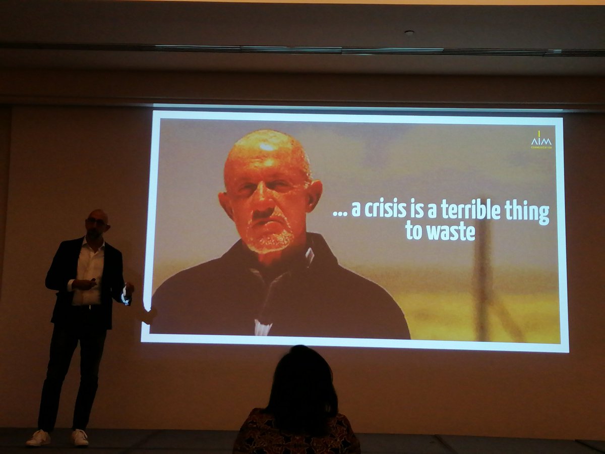 AIMGroupInt's tweet photo. What's next for events industry? Don't waste the crisis and accelerate the transformation to navigate the ever changing context. Our @GiuseppeMayer at #GBTAItaly conference https://t.co/6sUyNn9miR