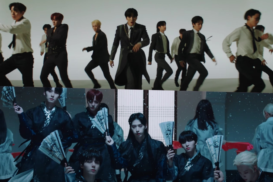 soompi's tweet photo. WATCH: #ONEUS Fuses Modern And Traditional In MV For Poetic Comeback Track "LUNA"
https://t.co/cxxlSGL4Z2 https://t.co/T1e4yF4rOd