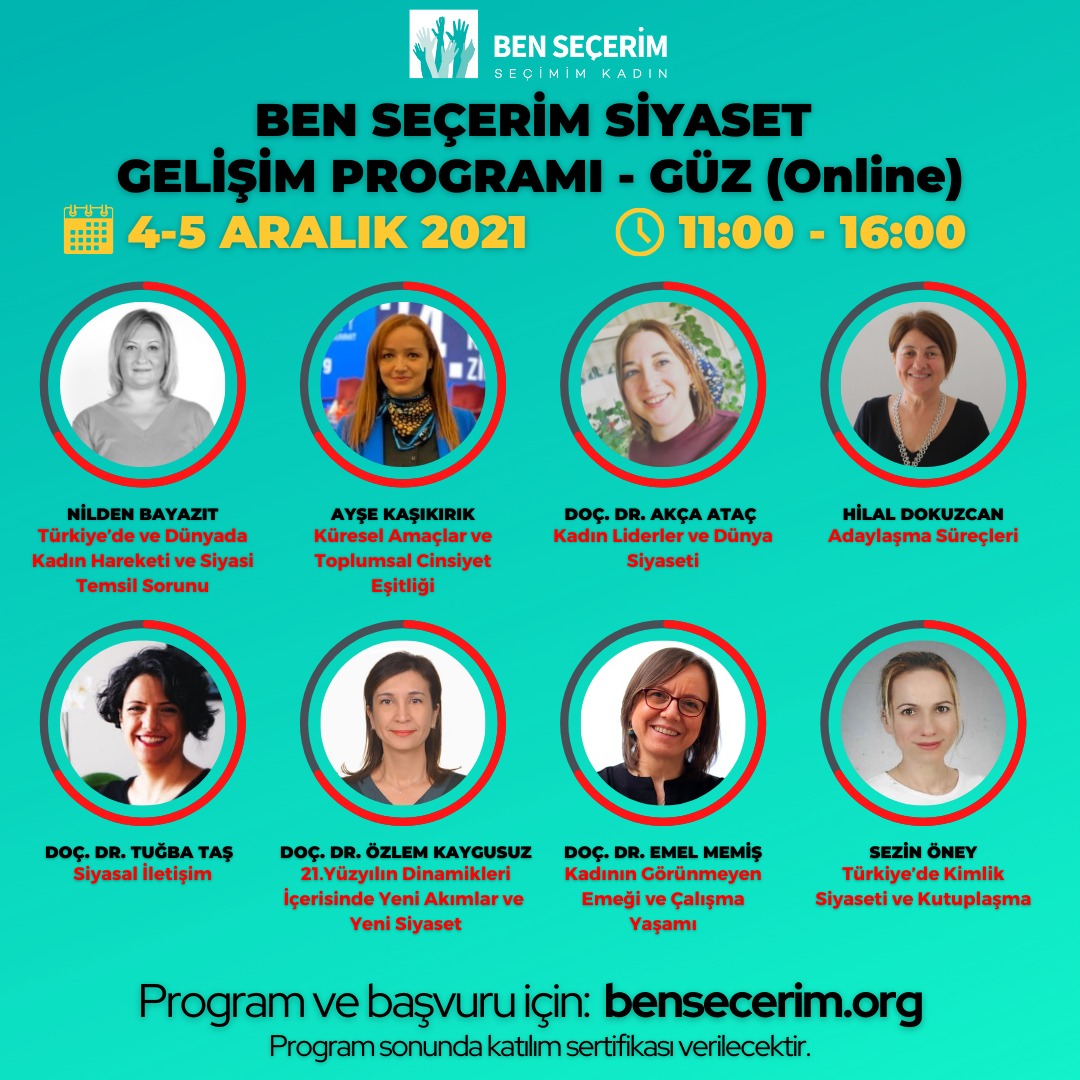 NildenBayazit's tweet photo. Nefis- ücretsiz- bir eğitim programına başlıyor #BenSeçerim
Herkese açık olan güz eğitim programımız için https://t.co/lh49T57oMV dan kayıt olmanız yeterli. Siyasete girmeyi düşünen,merak eden, soru soran, değişim isteyen herkese açık https://t.co/slYfTHJwmS
