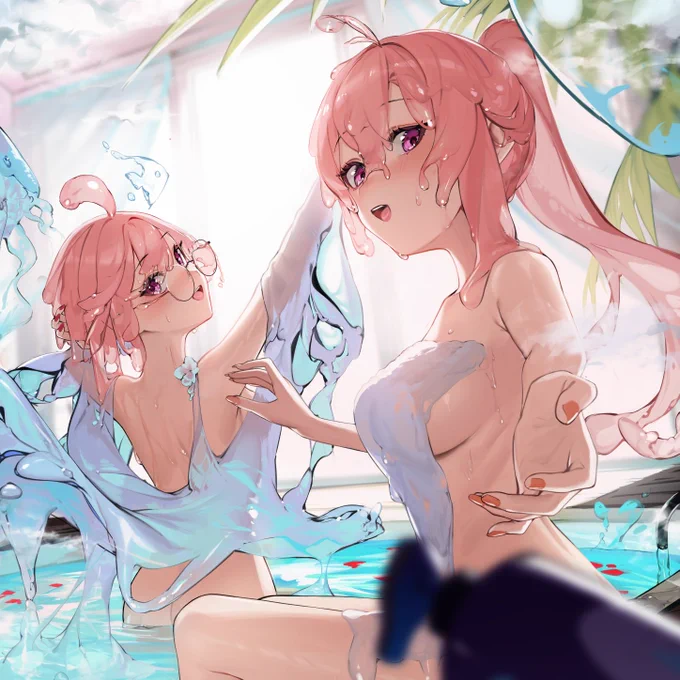 これは入浴中のさえです.skeb 