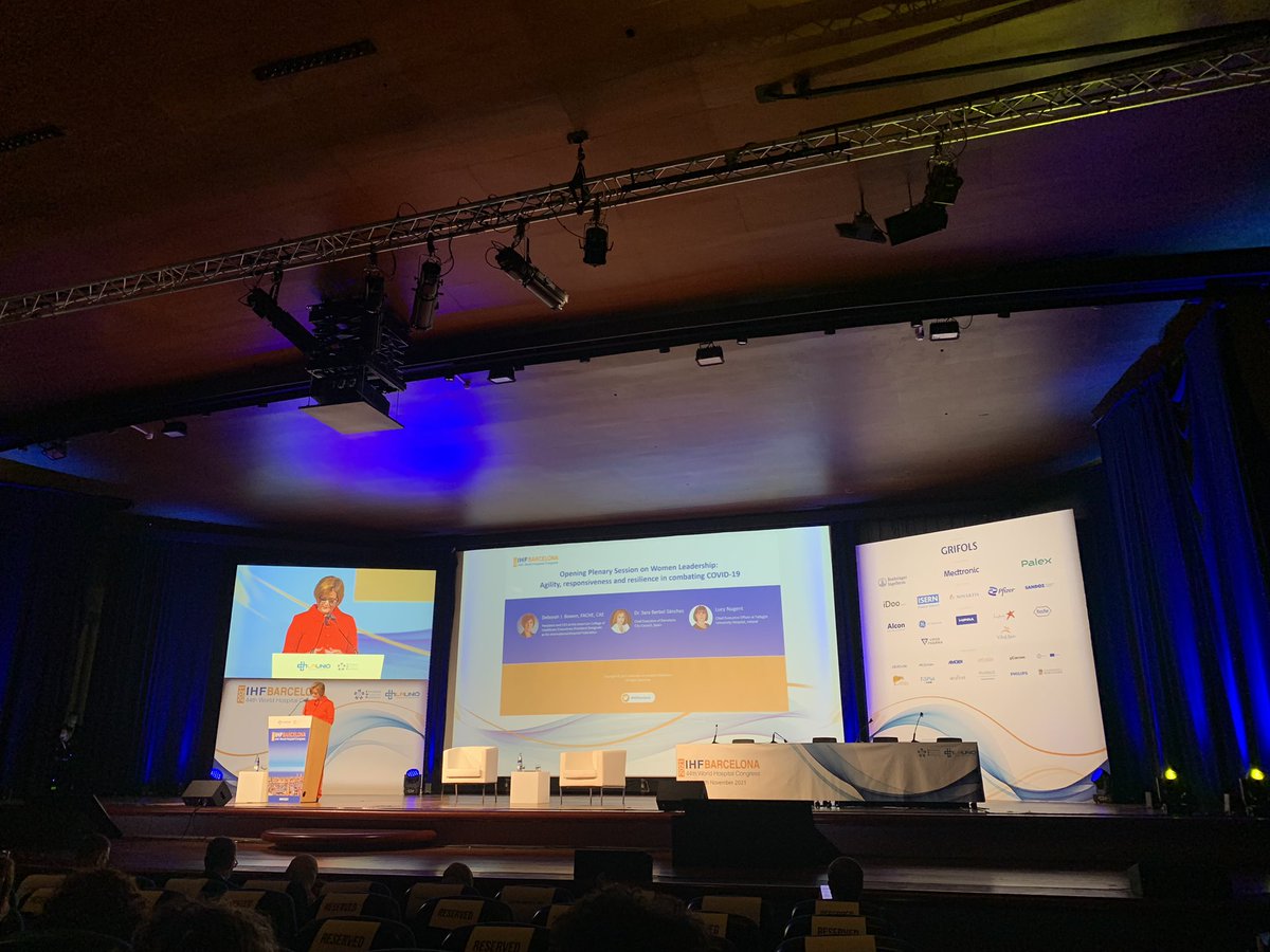 laulaugs's tweet photo. Opening Plenary Session on Women Leadership with Dr. Bowen, @saraberbels and Lucy Nugent #IHFBarcelona #ihf2021 https://t.co/45nzUd1MnC