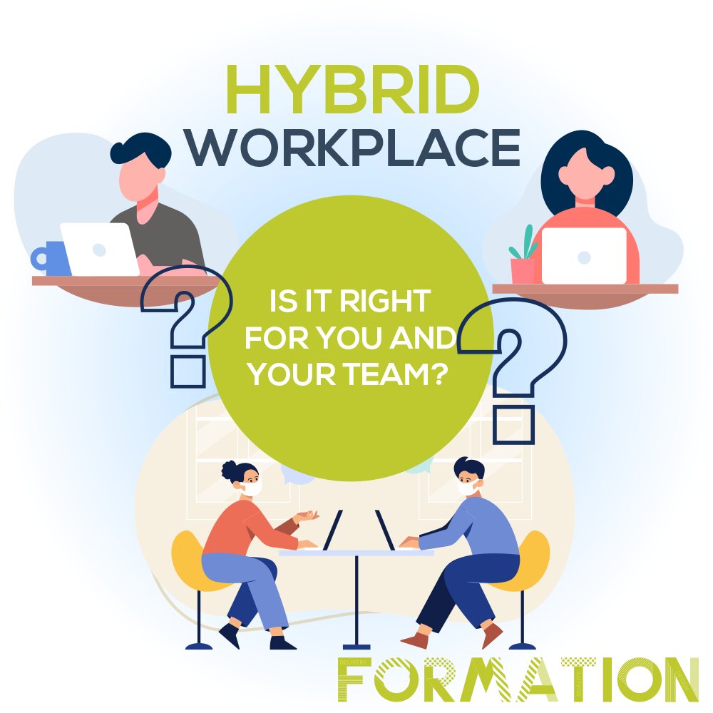 Formation_grp's tweet photo. What is the hybrid workplace model and is it right for you and your team? https://t.co/1yn3aEbDT5 #workplace #workspace #work #hybridworking #workforce #officelife #waysofworking #employees https://t.co/kvDdjQtJH6