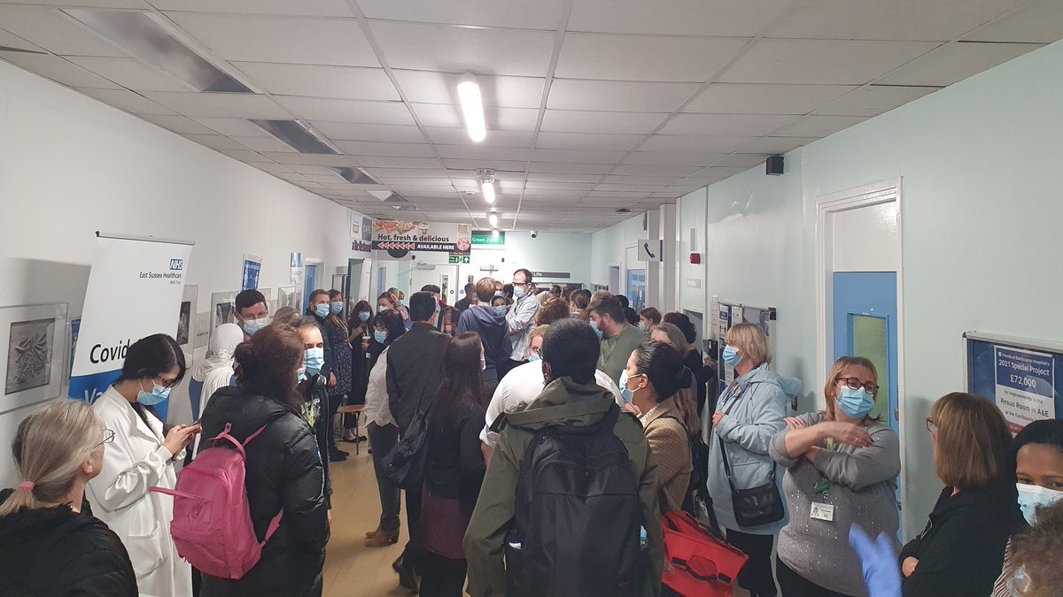 ESHT_Pathology's tweet photo. So we started our @UKAS inspection at #Eastbourne with a fire alarm and full department evacuation.  We will be catching up as quick as possible with any backlog.  #Pathology https://t.co/yMlydWZBP7