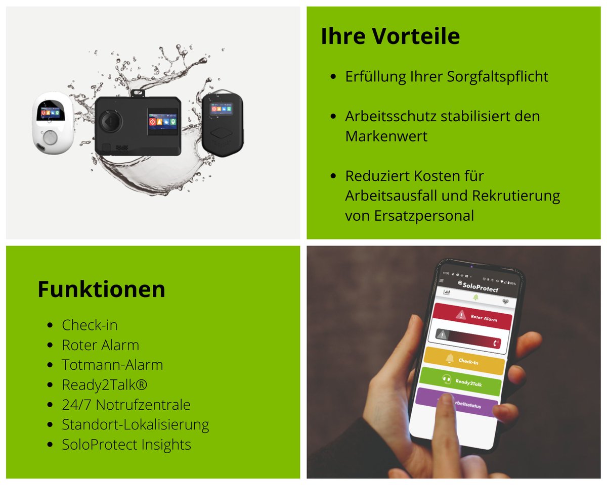 SoloProtectDe's tweet photo. Personen-Notsignal-Anlagen (PNA) sind ein Muss für #Alleinarbeiterschutz. Entdecken Sie hier unsere leichtgewichtige Geräteauswahl, die eine praxisorientierte Auswahl und maximale Flexibilität für den Personaleinsatz bietet. https://t.co/5OWVSmq9PH