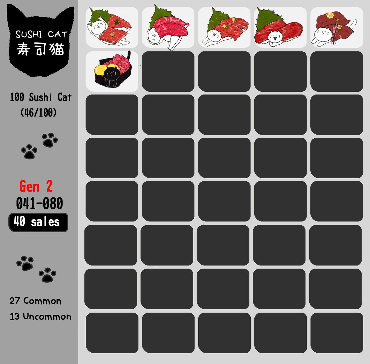 📌 Next drop on 12 November (Friday) 📌
UPDATE‼️
🐱Collection of 100 Sushi Cats
🍣 46 Sold | 13 Available
🍣 5 Collaboration | 4 Available
.
opensea.io/collection/100…
.
#NFTs #ThaiNFT #NFTTHAILAND #NFTCommunity #NFTJapan #OpenSeaNFT #polygonNFT
