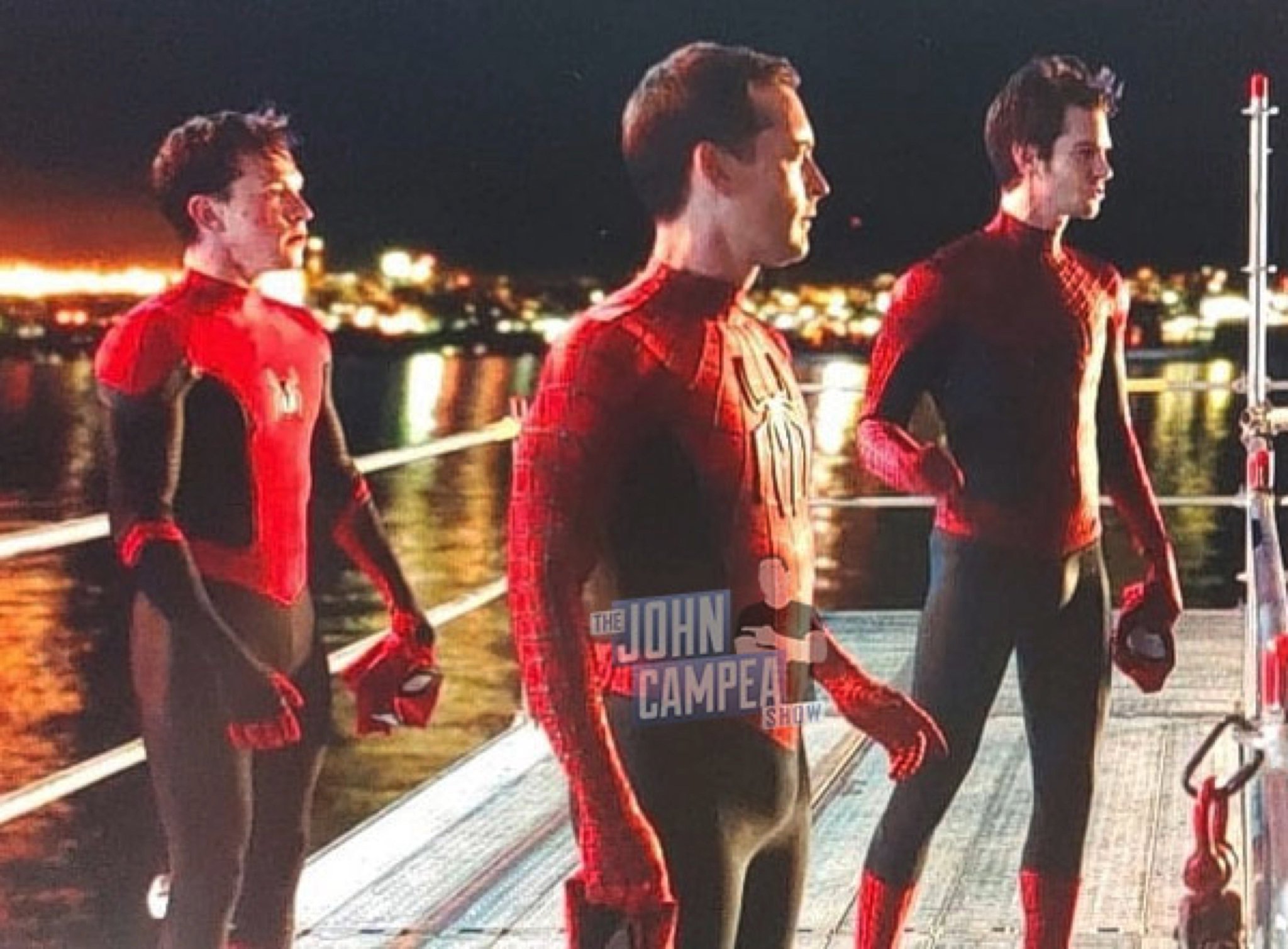 Spider-Man: No Way Home - Andrew Garfield & Tobey Maguire On Set