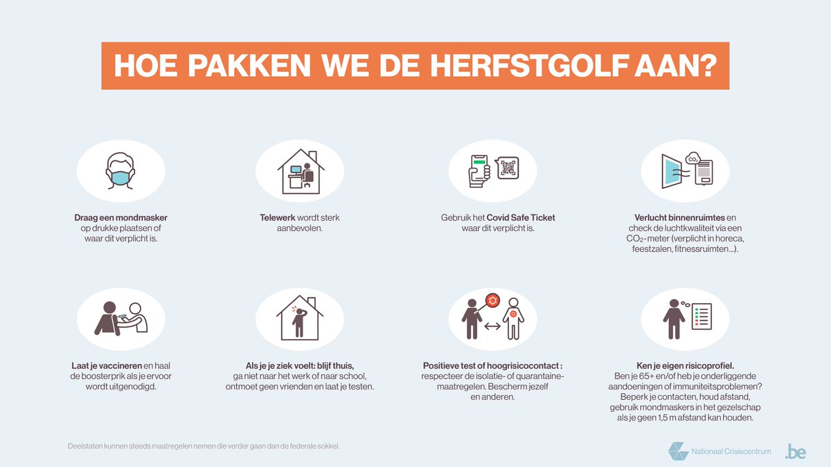 Hoe pakken we samen de herfstgolf aan? Zorg voor jezelf en voor anderen 👇 #SamenTegenCorona
