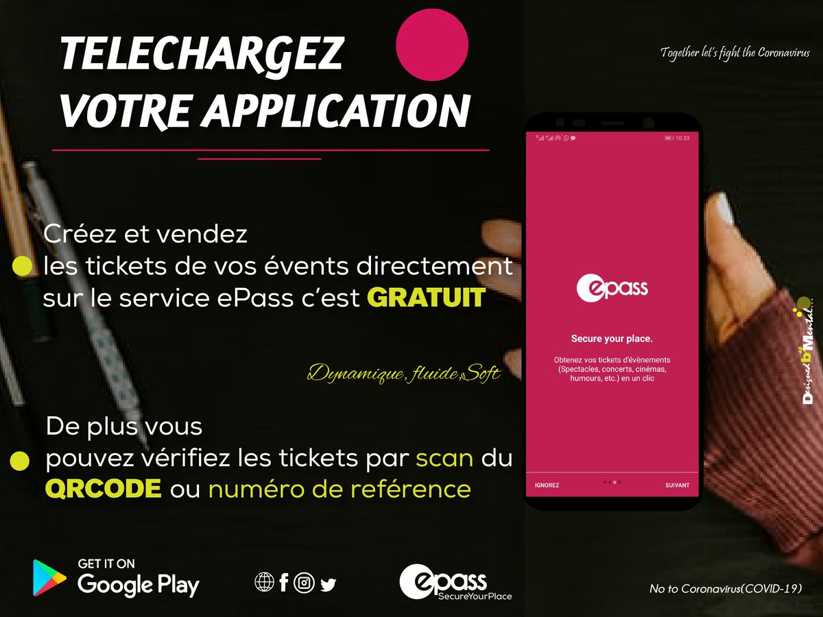 farotyMe's tweet photo. Vous le savez déjà @farotyePass est un de nos services qui permet à son utilisateur de vendre ou d'acheter les tickets d'un évent en ligne. Traçable, intègre les moyens de paiements mobile.

WEBSITE: https://t.co/sU9cuz550t
APP: https://t.co/hlzDXczDkf

#SecureYourPlace #startup https://t.co/Xv9Bwim007
