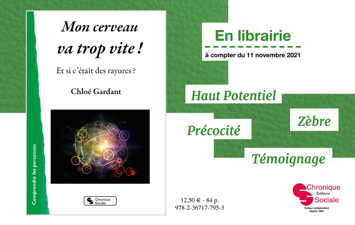 - Nouveauté -
Pour en savoir plus : bit.ly/3FXnIq3
#precocite #hautpotentiel