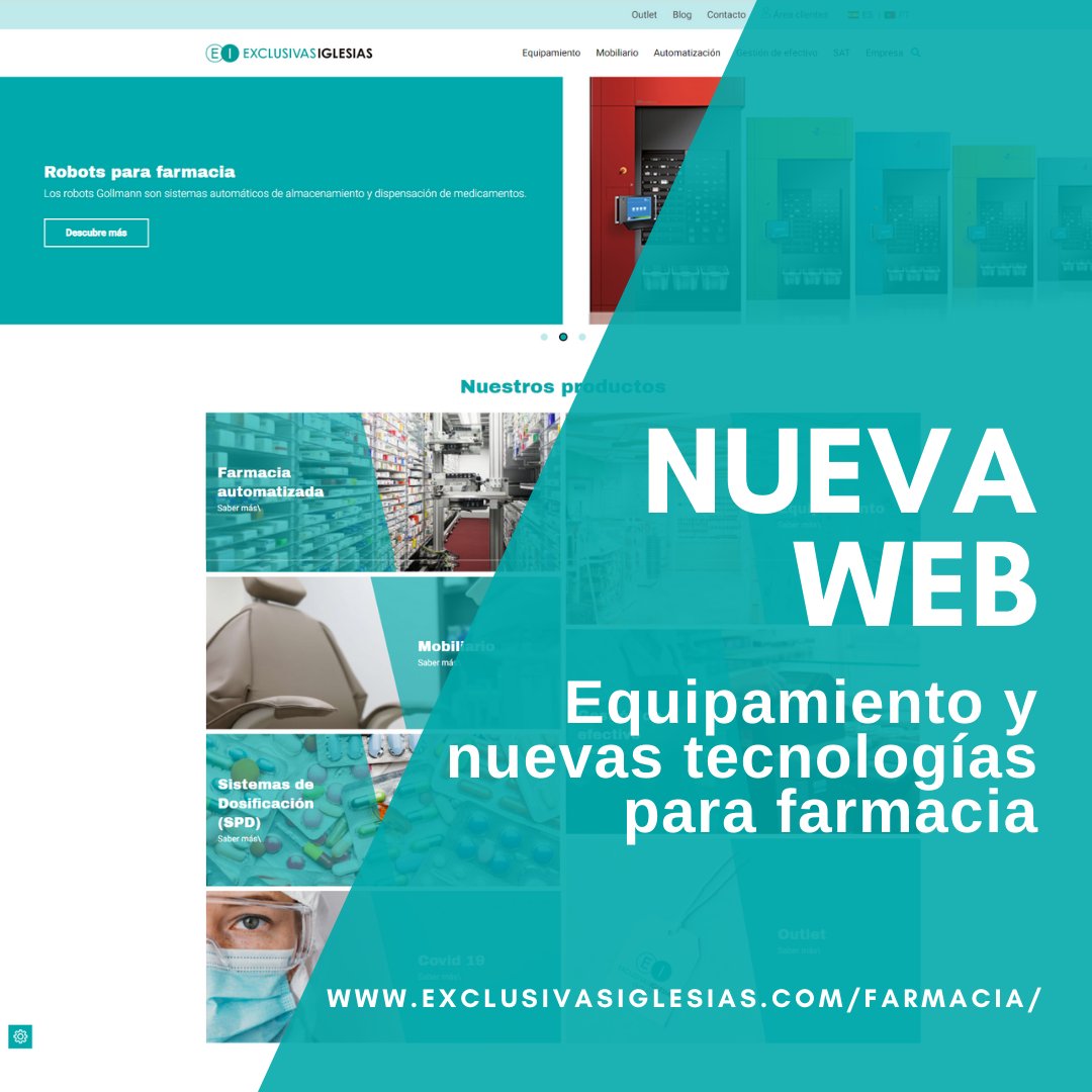 Exclusivas_Igl's tweet photo. 📢Estrenamos web... ¡y no podemos estar más orgullosos!

Echa un vistazo a sus funcionalidades, navega por las nuevas secciones y cuéntanos qué te parece. 

#nuevaweb #equipamiento #farmacia https://t.co/LIWiZfyk4p