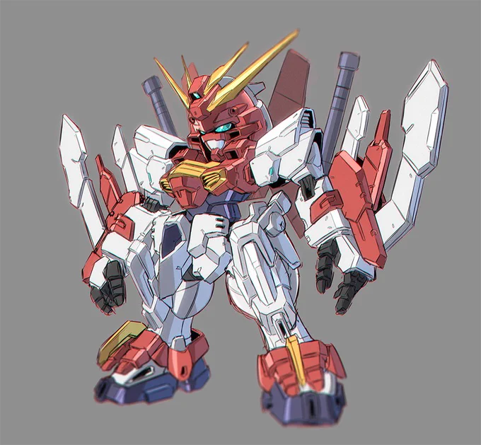 『ガンダムブレイカー バトローグ』4話本日公開です。
ブレイジングも久々の登場なのでよろしくです!
そしてついついうれしくて描いてしまった謎のディフォルメアレンジ版です。
SDブレイジングでないかな!

https://t.co/YMZavSKP5t 