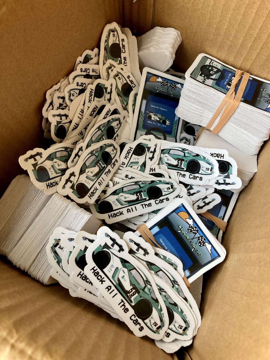 drogersuk's tweet image. Did someone stay stickers? #carhackvillageuk #copperhorseracing #bsideslondon @BSidesLondon